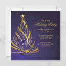 Search for blue and gold christmas invitations Party