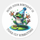 Search for funny frog stickers Toad