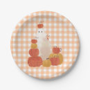 Search for autumn plaid plates Halloween