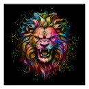 Search for geometric lion art Wildlife