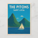 Search for pitons postcards West indies