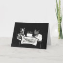 Search for cute cat birthday cards Black and white