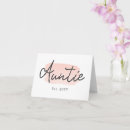 Search for new aunt cards Aunt to be