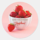 Search for strawberry photo stickers Birthday