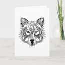 Search for wolf inspirational cards Mandala