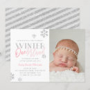 Search for winter 1st birthday invitations Chic