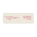 Search for cherry blossom return address labels weddings Tree