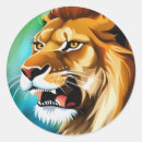 Search for lion portrait stickers Nature
