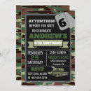 Search for military camo invitations Green