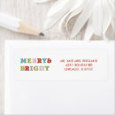 Search for colorful return address labels Retro