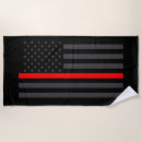 Search for american flag beach towels Firefighter