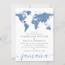 Search for watercolor map wedding invitations Blue