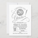 Search for 20th anniversary invitations Elegant