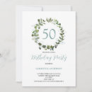 Search for green 50th birthday invitations Trendy