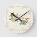 Search for tea clocks Illustration