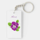 Search for pansy flower key rings Violet
