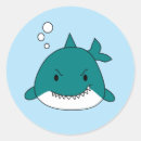 Search for cartoon shark stickers Sea life
