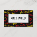 Search for language interpreter business cards German