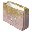 Search for monogrammed gift bags Gold