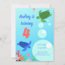 Search for jellyfish birthday invitations Turtle