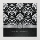 Search for platinum anniversary invitations Black