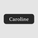 Search for elegant name tags Black