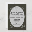 Search for witch birthday invitations Whimsical