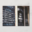 Search for menu postcards Cafe