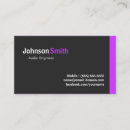 Search for sound engineer business cards Audio