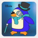 Search for cute blue penguin stickers Kawaii