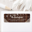 Search for light string return address labels Country western