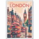 Search for red bus stickers London england
