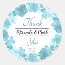 Search for blue floral wreath stickers Watercolor