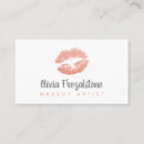 Search for make up artist business cards Lips