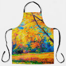 Search for oil painting aprons Green