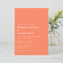 Search for tangerine wedding invitations Minimalist