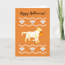 Search for yellow halloween cards Labrador retriever