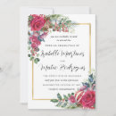 Search for red white and gold wedding invitations Greenery