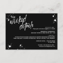 Search for halloween wedding enclosure cards Black and white