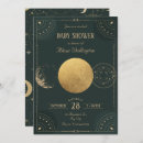 Search for celestial baby shower invitations Green