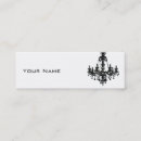 Search for chandelier business cards Fancy