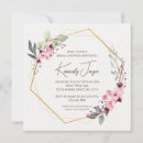 Search for gold floral bridal shower invitations Garden