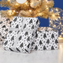 Search for black snowflake wrapping paper Christmas tree