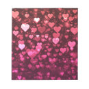 Search for heart shaped notepads Red