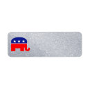 Search for republican return address labels Red