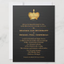 Search for crown wedding invitations Black