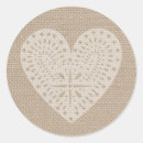 Search for burlap stickers Heart