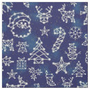 Search for santa claus fabric Snowflakes
