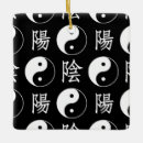 Search for chinese yin yang christmas tree decorations Black and white