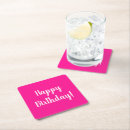 Search for hot pink coasters Typography